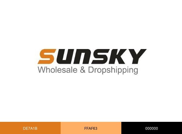 Sunsky Wholesale & Dropshipping brand color palette