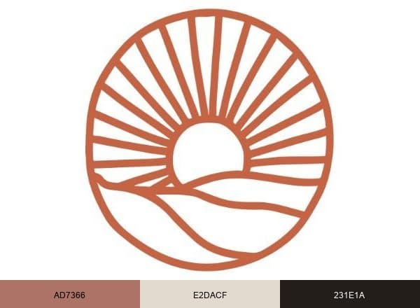 Sun Valley Birth & Wellness brand color palette