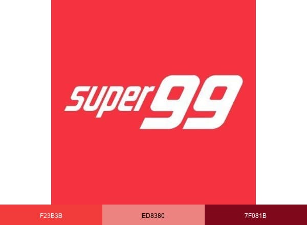 Super 99 brand color palette