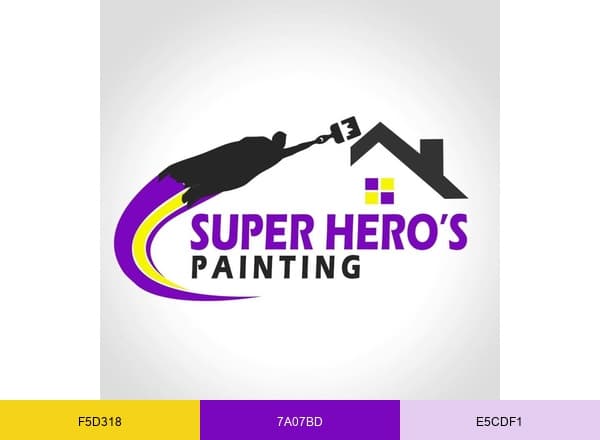 Super Hero's Painting LLC brand color palette