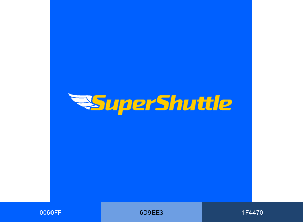 SuperShuttle brand color palette