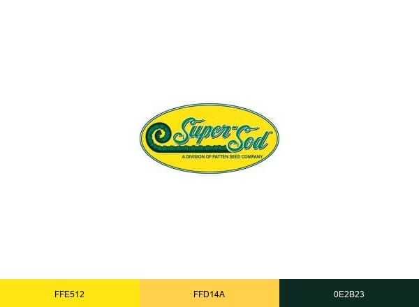 Super-Sod brand color palette