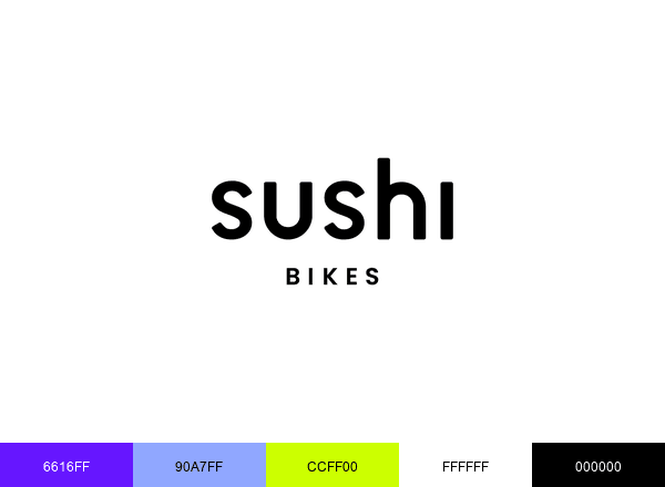 SUSHI BIKES brand color palette