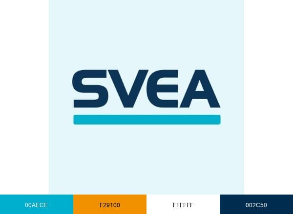 Svea Bank brand color palette