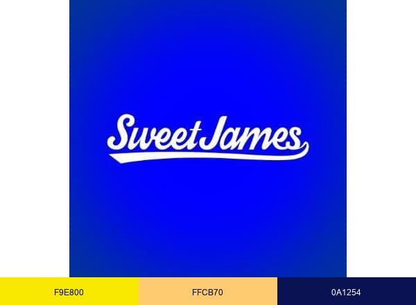 Sweet James brand color palette
