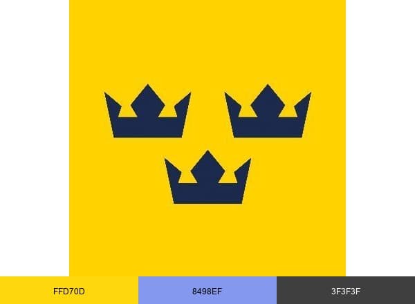 Tre Kronor brand color palette