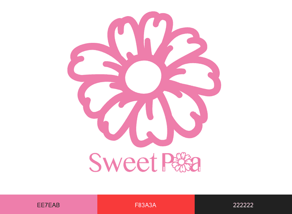 Sweet Pea Machine Embroidery brand color palette