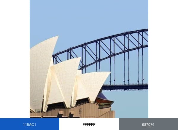 Sydney.com brand color palette