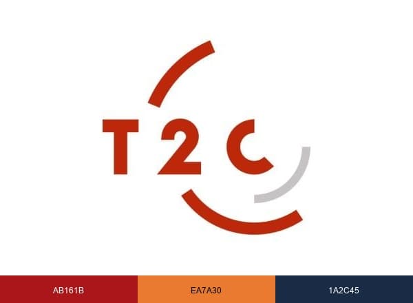 T2C brand color palette