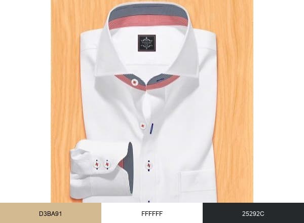 Panache Bespoke Tailor Made Shirts brand color palette