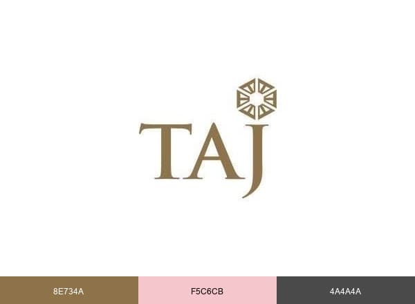 Taj Hotels brand color palette