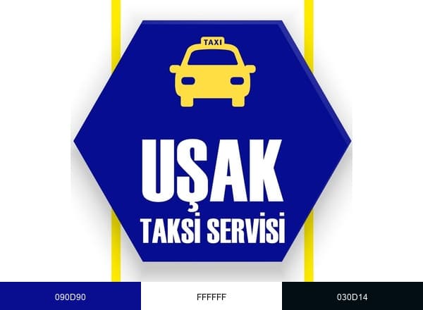 Uşak Taksi brand color palette