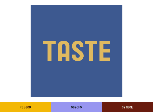 TASTE brand color palette