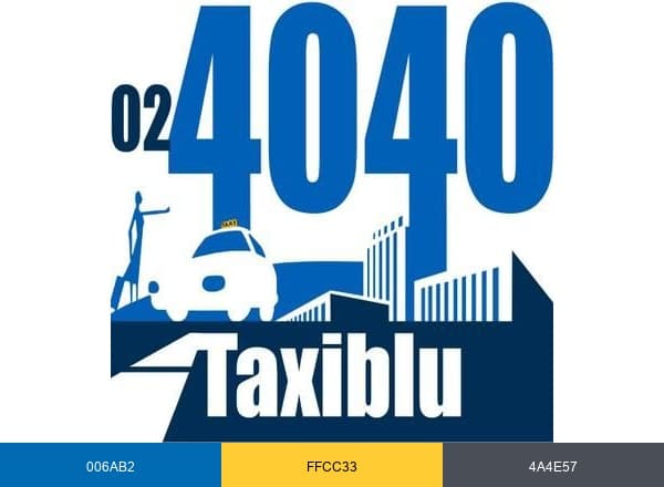 Taxiblu brand color palette