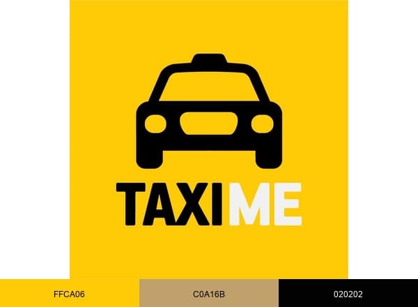 TaxiMe brand color palette