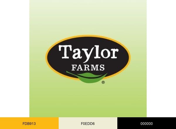 Taylor Farms brand color palette