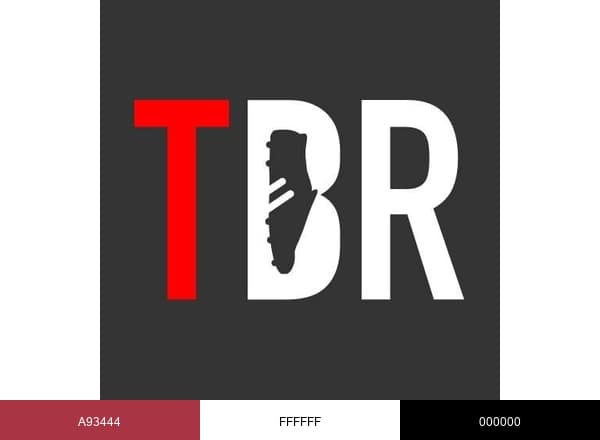 TBR Football brand color palette