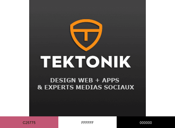 Tektonik inc. brand color palette