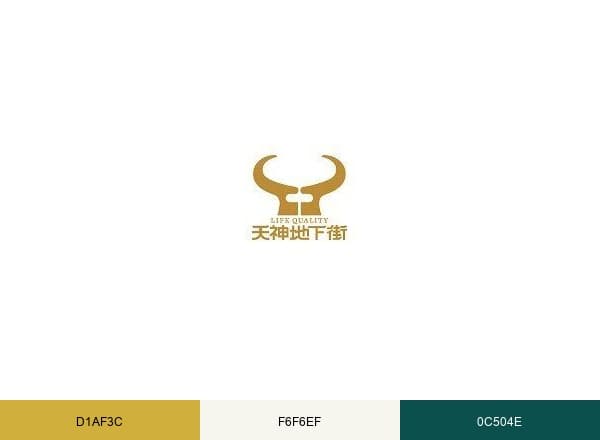 天神地下街【公式】 brand color palette
