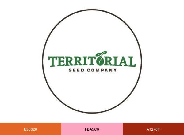 Territorial Seed Company brand color palette