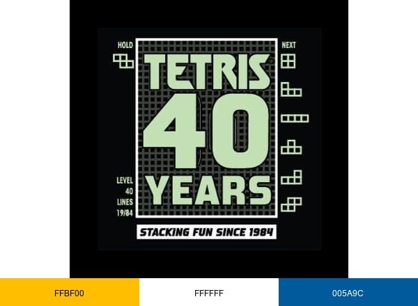 Tetris brand color palette