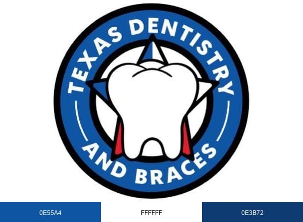 Texas Dentistry brand color palette