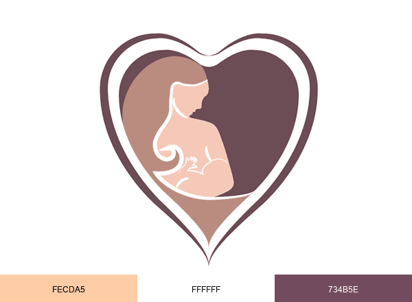 The Breastfeeding Companion brand color palette