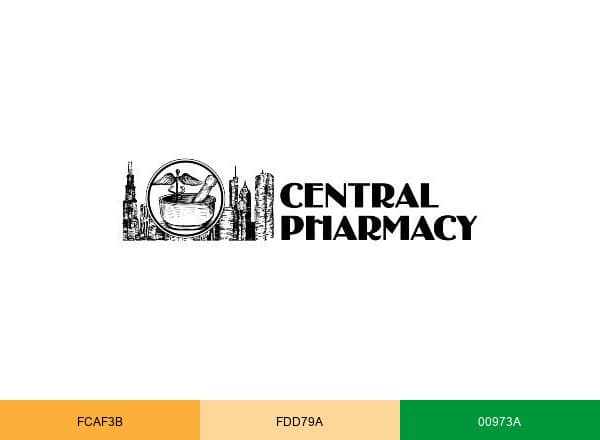 Central Pharmacy brand color palette