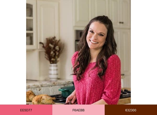 The Cozy Cook brand color palette