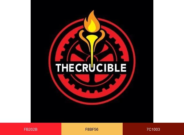 The Crucible brand color palette