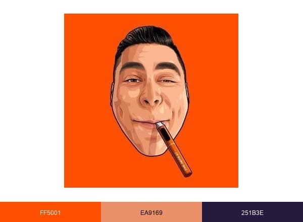 The Dopest Shop brand color palette