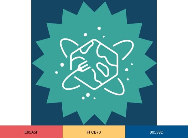 The Flavor Bender brand color palette