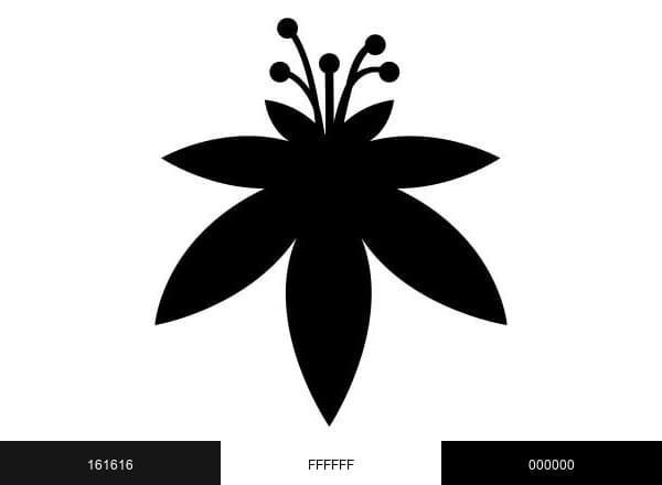 The Flowery brand color palette