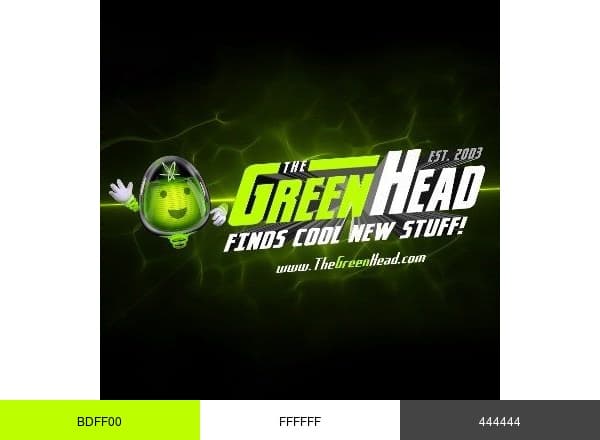 TheGreenHead.com brand color palette