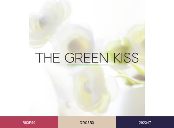 The Green Kiss brand color palette