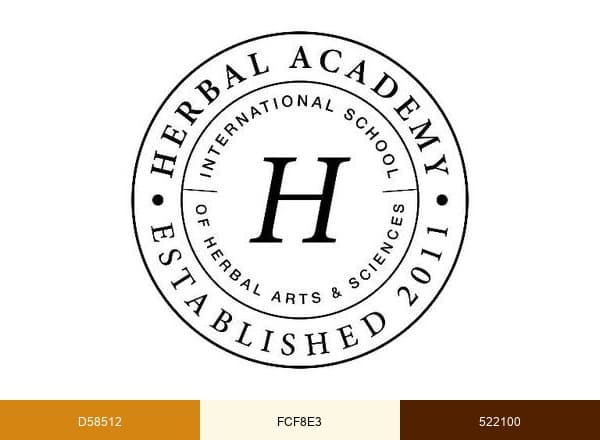 Herbal Academy brand color palette