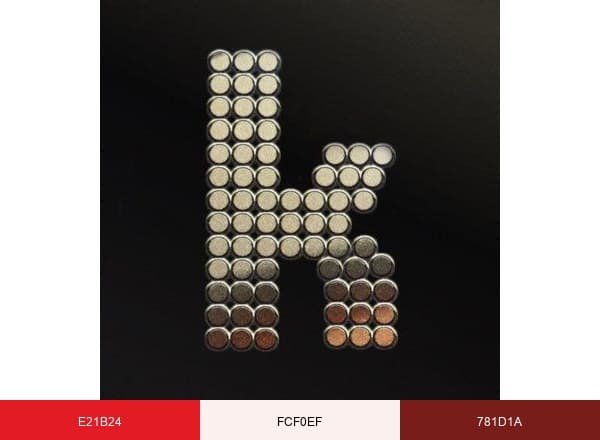 The Killers brand color palette