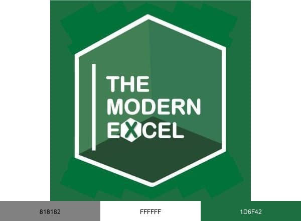 The Modern Excel brand color palette