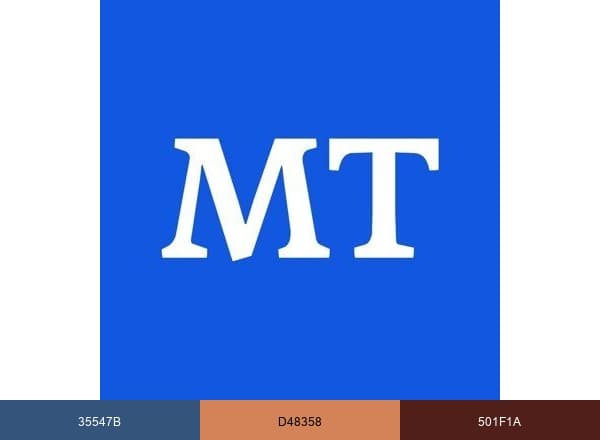 The Moscow Times brand color palette
