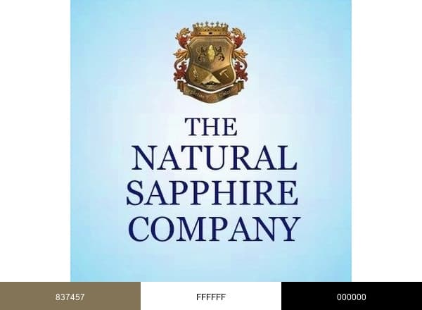 The Natural Sapphire Company brand color palette