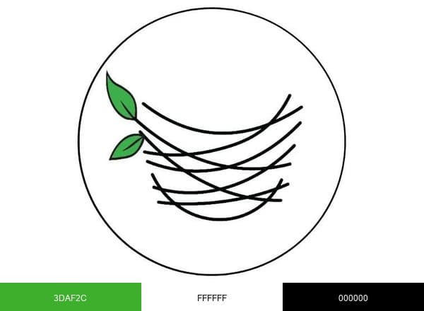 The Nest Family Center brand color palette