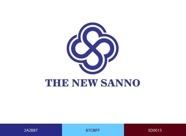 The New Sanno brand color palette
