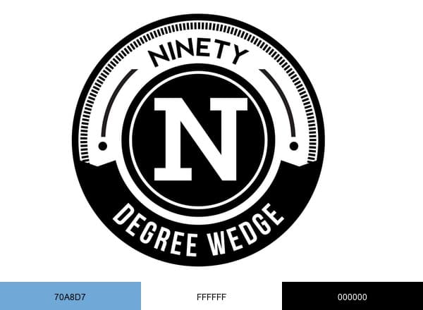 The Ninety Degree brand color palette