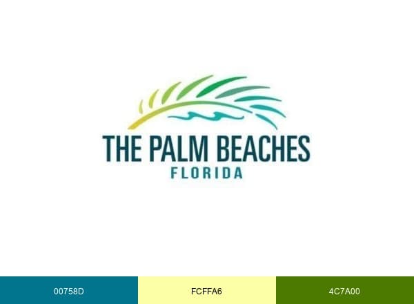 The Palm Beaches brand color palette