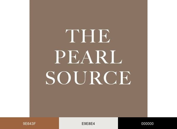 The Pearl Source brand color palette