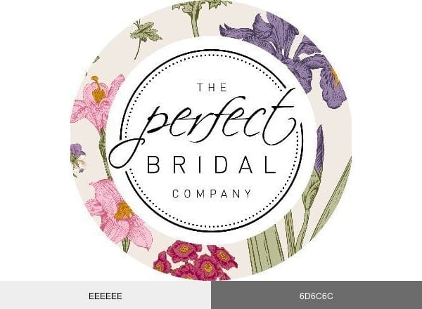 Perfect Bridal Shoes brand color palette