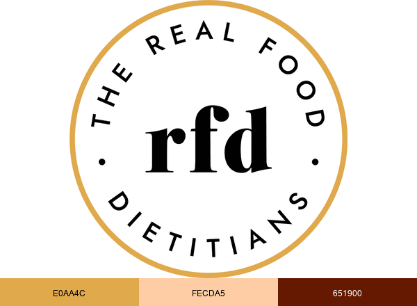 The Real Food Dietitians brand color palette
