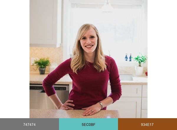 The Recipe Rebel brand color palette