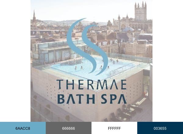 Thermae Bath Spa brand color palette