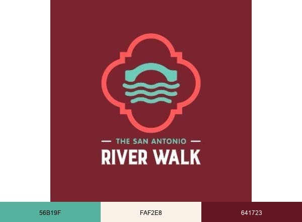 San Antonio River Walk brand color palette